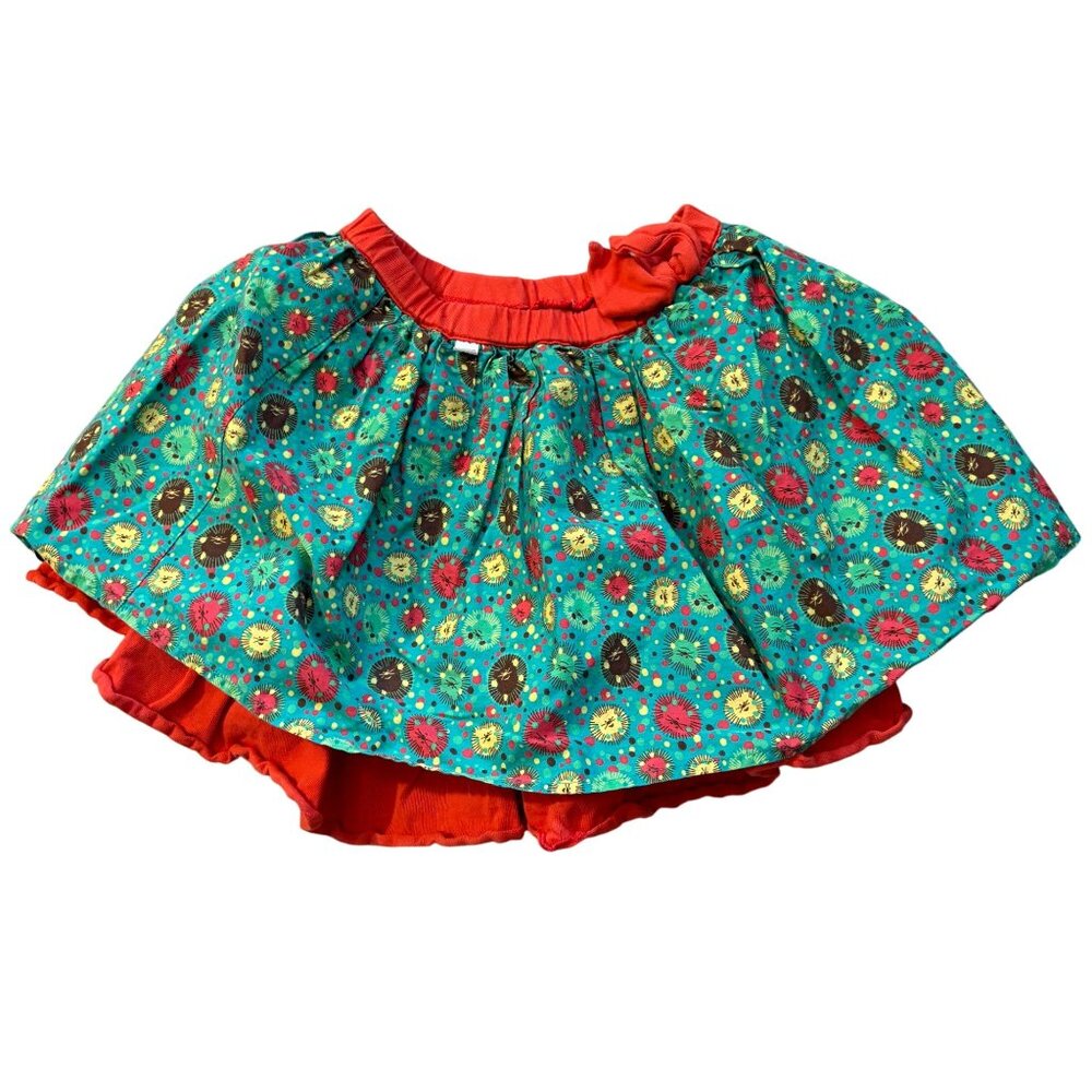 American Girl Wellie Wishers Girls Multicolor Floral Skirt Size 5